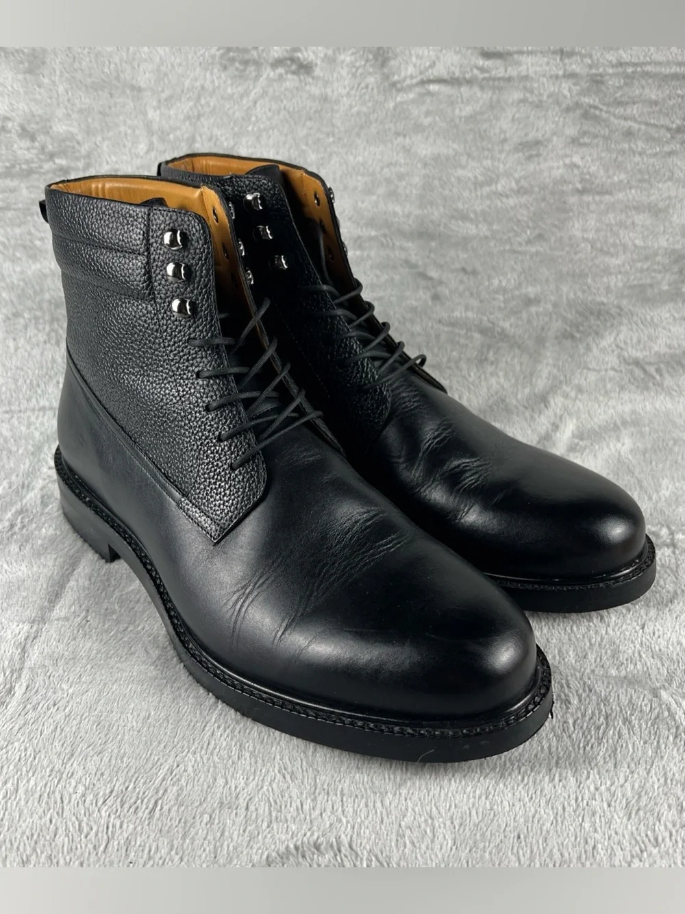 Beckett Simonon Oscar Boots Mens US Size 11 Black Full Grain Leather Handcrafted